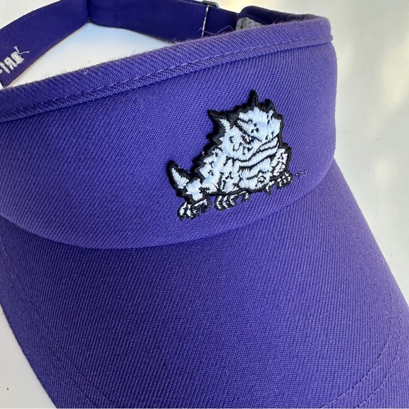 TCU Horned Frogs Nike Just Do-It Sun Visor Purple school logo one size fits most - Picture 11 of 11